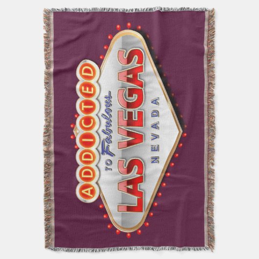 Gewöhnt nach Las Vegas, lustiges Zeichen Nevadas Decke (Vorderseite Vertikal)
