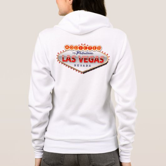 Gewöhnt nach Las Vegas, lustiges Zeichen Nevadas Hoodie (Rückseite)