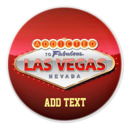 Gewöhnt nach Las Vegas, lustiges Zeichen Nevadas Keramikknauf