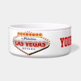 Gewöhnt nach Las Vegas, lustiges Zeichen Nevadas Napf