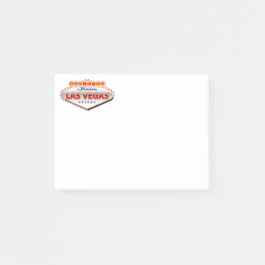 Gewöhnt nach Las Vegas, lustiges Zeichen Nevadas Post-it Klebezettel (Vorderseite)