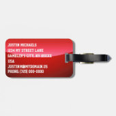 Gewöhnt nach Las Vegas, Nevada Gepäckanhänger (Rückseite horizontal)