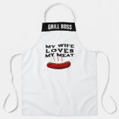 Gewohnt Personalisiert meine Ehefrau Lieben mein F Schürze (Vorderseite)