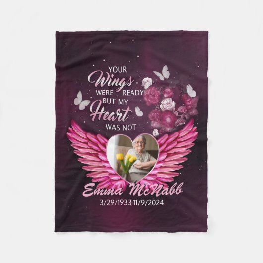 Gewohnt waren deine Wünsche fertig, aber mein Herz Fleecedecke (Vorderseite)