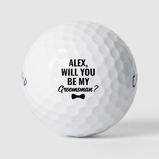 Gewohnt werden Sie mein Trauzeuge Hochzeitsvorschl Golfball (Vorderseite)