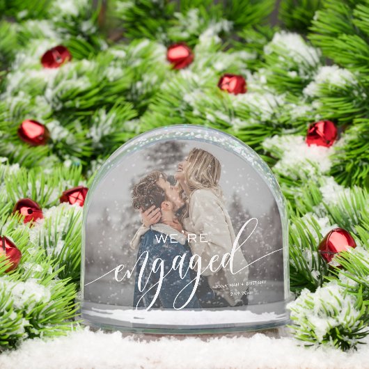 Gewohnt Wir sind Verlobt! Keepake Foto Schneekugeln (Weihnachten)