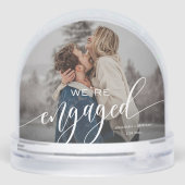 Gewohnt Wir sind Verlobt! Keepake Foto Schneekugeln (Rückseite)