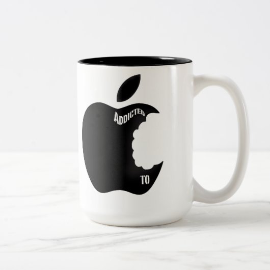 Gewöhnt zu Apple Zweifarbige Tasse (Rechts)