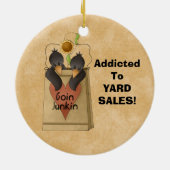 Gewöhnt zu den Garagenflohmärkten! Keramik Ornament (Hinten)