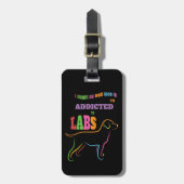 Gewöhnt zu den Labradoren Gepäckanhänger (Vorderseite vertikal)