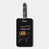Gewöhnt zu den Labradoren Gepäckanhänger (Rückseite vertikal)