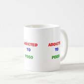Gewöhnt zu POGO Kaffeetasse (VorderseiteRechts)