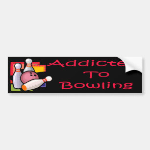 Gewöhnt zum Bowling Autoaufkleber