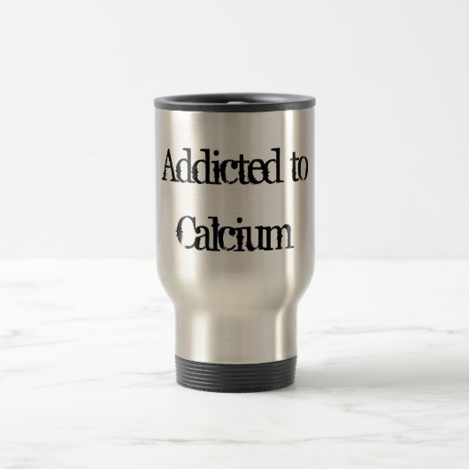 Gewöhnt zum Kalzium Reisebecher (Mittel)