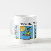 gewöhnt zum Laufen (Frau) Kaffeetasse (Vorderseite Links)