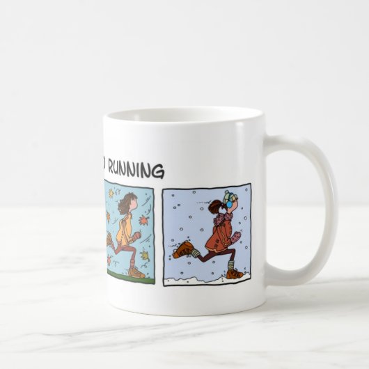 gewöhnt zum Laufen (Frau) Kaffeetasse (Rechts)