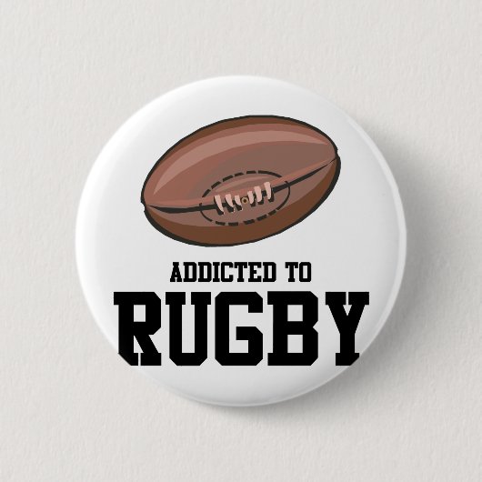 Gewöhnt zum Rugby Button (Vorderseite)
