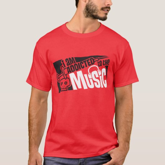 gewöhnt zur Musik T-Shirt (Vorderseite)