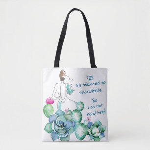 Gewöhnt zur Succulents-Taschen-Tasche Tasche