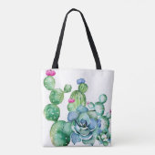 Gewöhnt zur Succulents-Taschen-Tasche Tasche (Rückseite)