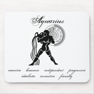 Gewohnte Aquarius-Merkmale im griechischen Stil Zo Mousepad