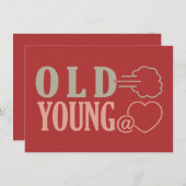 Gewohnte Einladungen alter Furz (Vorne/Hinten)