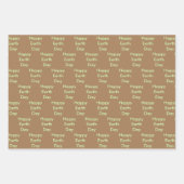 Gewohnte Erdbaumen Geschenkpapier Set (Vorderseite 3)