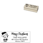 Gewohnte Familie, frohe Weihnachten Gummistempel (Stempel)