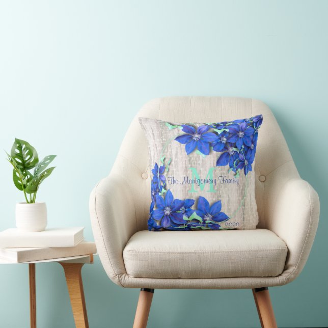 Gewohnte Familie Sake mit violetten Blumen Kissen (Stuhl )