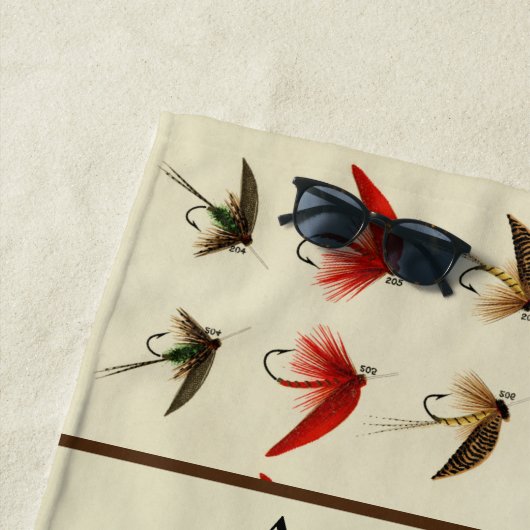 Gewohnte Fischen Fischen Forellen Rustikale Wasser Strandtuch (Beispiel)