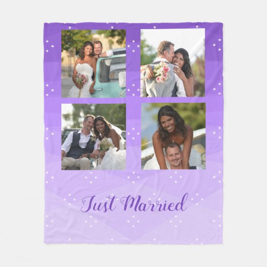 Gewohnte Foto für die Ehe Fleecedecke (Vorderseite)