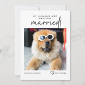 Gewohnte Fotos, die meine Menschen heiraten Save The Date (Vorderseite)