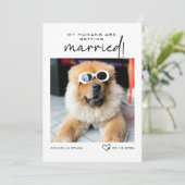 Gewohnte Fotos, die meine Menschen heiraten Save The Date (Stehend Vorderseite)