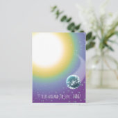 Gewohnte Geburtstagsreisen um die Sonne Postkarte (Stehend Vorderseite)