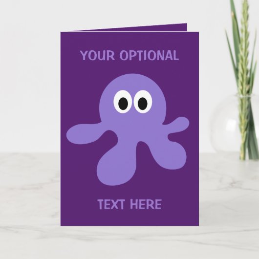 Gewohnte Grußkarte Funny Octopus Karte (Vorderseite)