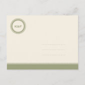 Gewohnte Hochzeit an der grünen Grenze Save the Da Ankündigungspostkarte (Rückseite)