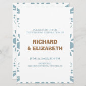 Gewohnte Hochzeit Einladung (Vorne/Hinten)