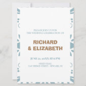 Gewohnte Hochzeit Einladung (Vorderseite)