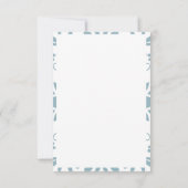 Gewohnte Hochzeit Einladung (Rückseite)