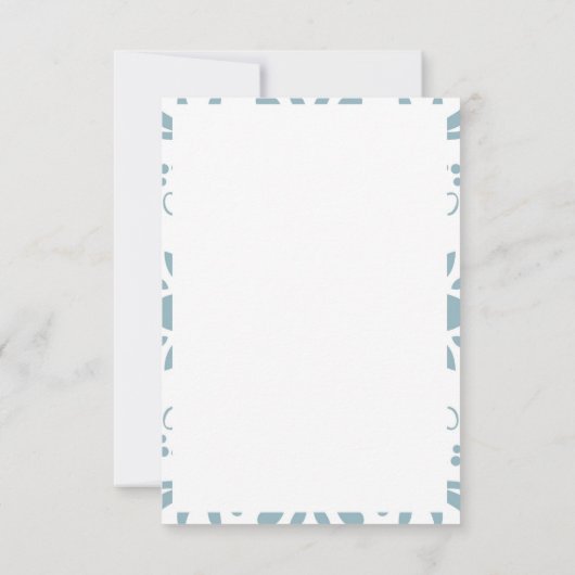 Gewohnte Hochzeit Einladung (Rückseite)