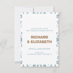 Gewohnte Hochzeit Einladung