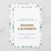 Gewohnte Hochzeit Einladung (Vorne/Hinten)