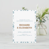 Gewohnte Hochzeit Einladung (Stehend Vorderseite)