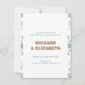 Gewohnte Hochzeit Einladung (Vorderseite)