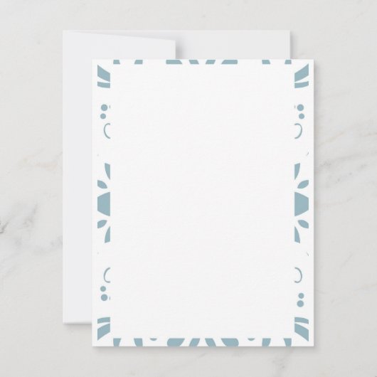 Gewohnte Hochzeit Einladung (Rückseite)