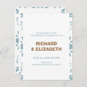 Gewohnte Hochzeit Einladung (Vorne/Hinten)
