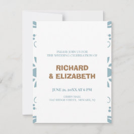 Gewohnte Hochzeit Einladung