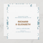 Gewohnte Hochzeit Einladung (Vorne/Hinten)