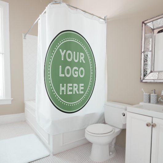 Gewohnte Hochzeit, Elegant, Geschenke zum Jahresta Duschvorhang (Beispiel)