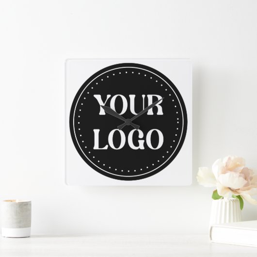 Gewohnte Hochzeit, Elegant, Geschenke zum Jahresta Quadratische Wanduhr (Zuhause)